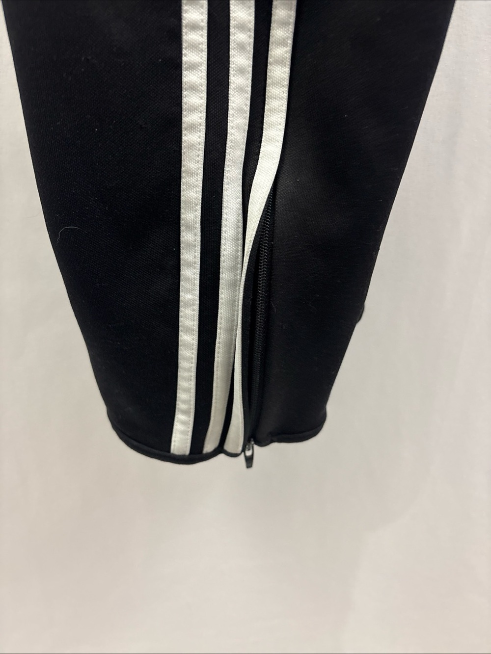 Adidas Pants Mens XL Black 3 Stripes Climacool Track Zip Ankle Joggers Athletic - Picture 5 of 11